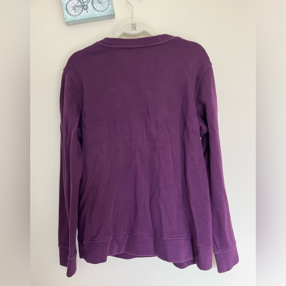 Duluth Trading Co Purple Long Sleeve Pullover Top Size Large - Picture 2 of 8